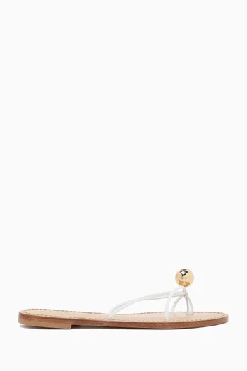 The Malawi Thong Sandals in Leather