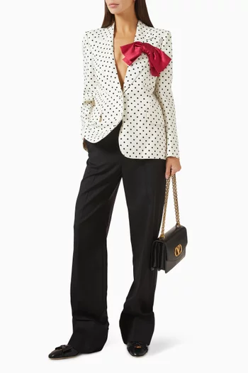 Straight-leg Pants in Virgin Wool