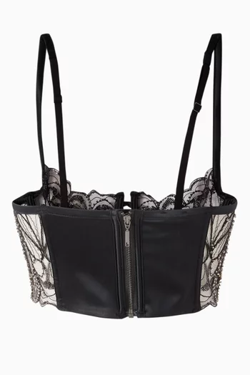 Paradis Bustier in Silk Satin