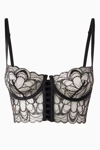 Paradis Bustier in Silk Satin