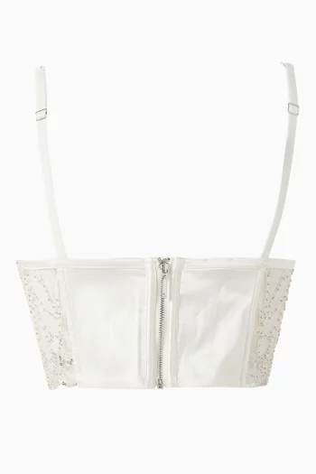 Paradis Bustier Bra in Silk Satin