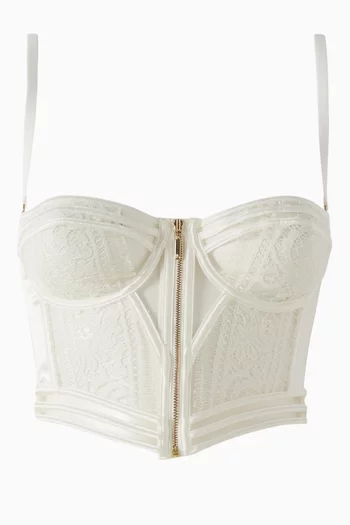 بلوزة باتينيول قصيرة بتصميم مشد