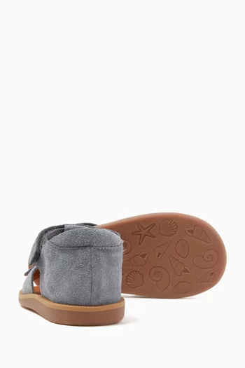 Poppy Easy Sandals in Suede