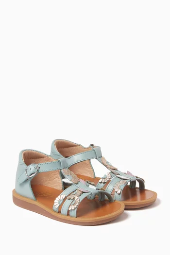 Poppy Daisy Sandals in Leather
