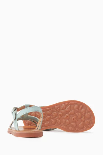 Plagette Daisy Sandals in Leather