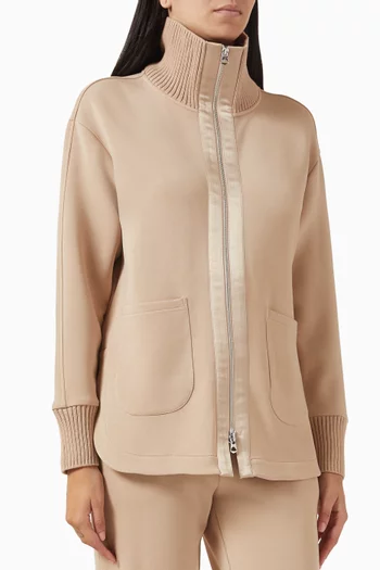 Niamh Zip-through Sweatshirt in DoubleSoft® Fabric