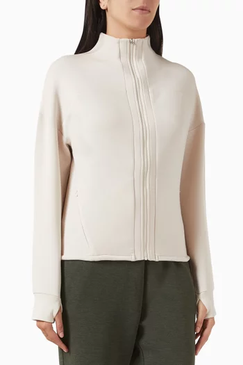 Tayah Zip-through Midlayer Jacket in Spacer Fabric