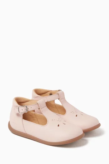 Salome Ballerina Flats in Leather