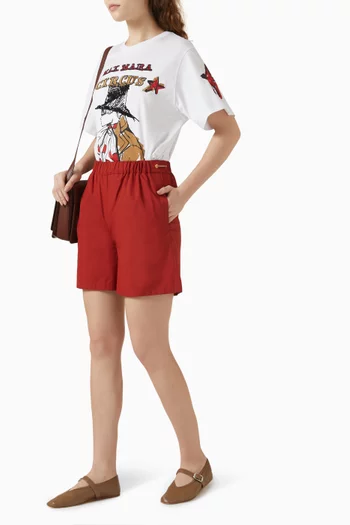 Shorts in Cotton Poplin