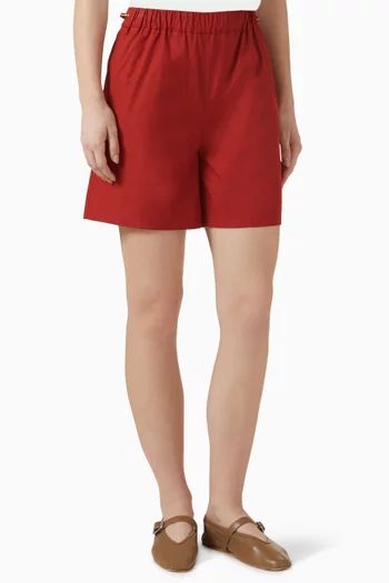 Shorts in Cotton Poplin