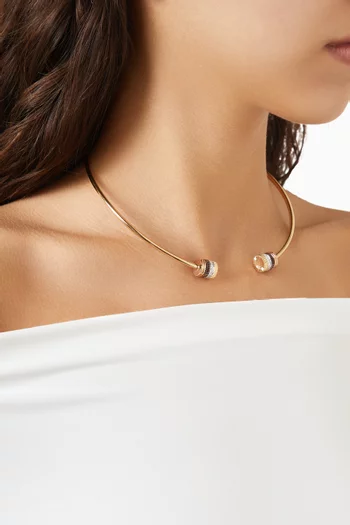 Quatre Classique Diamond Torque  Necklace