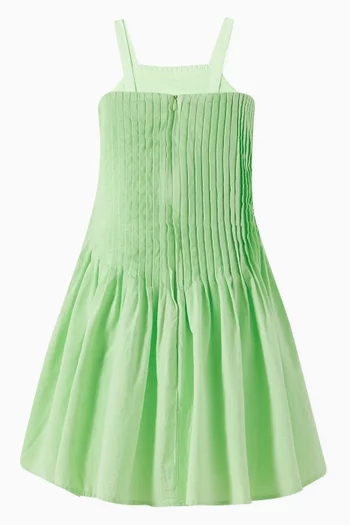 Pleated Flared Dress
