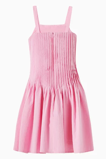 Pintucked Flared Dress
