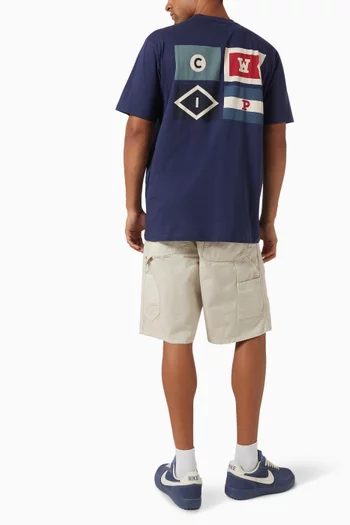 Flags T-shirt in Cotton