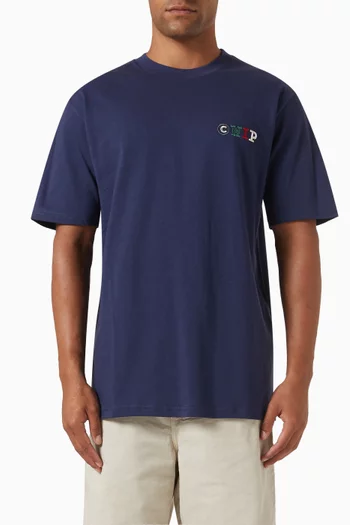 Flags T-shirt in Cotton