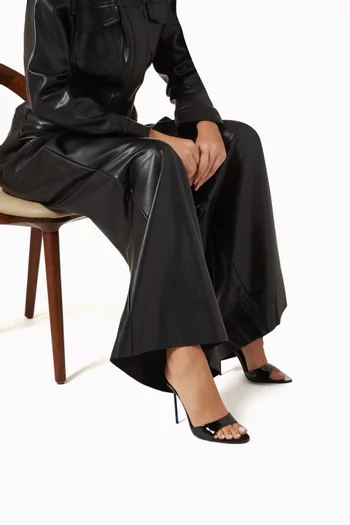 Lidia 105 Mule Sandals in Patent Leather