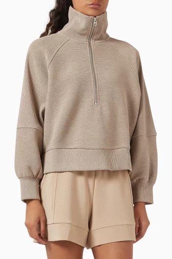 Milano Half-zip Sweatshirt in Cotton-blend