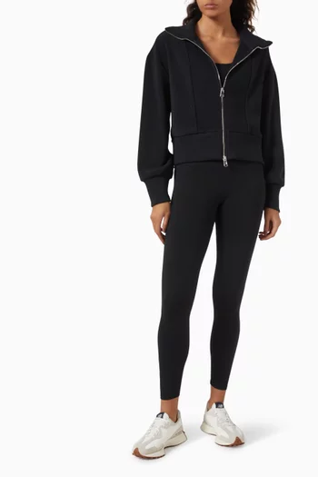 Gibbs Zip-through Sweatshirt in Cotton-blend