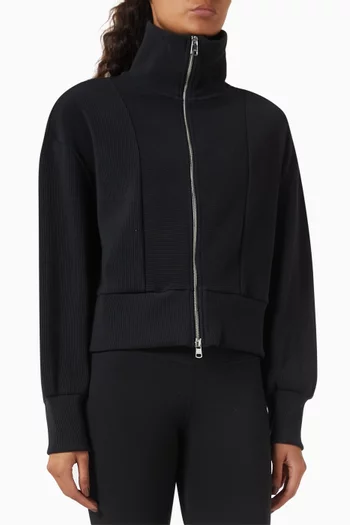 Gibbs Zip-through Sweatshirt in Cotton-blend