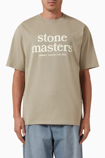 تي شيرت بطبعة Stonemasters قطن جيرسيه