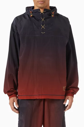 x Aries Ombré Quarter Lace Hoodie in Nylon