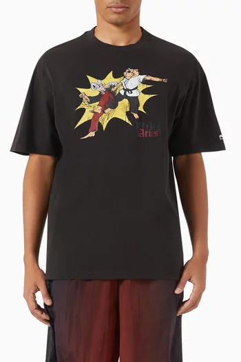 x Aries Graphic T-shirt in Cotton Jersey