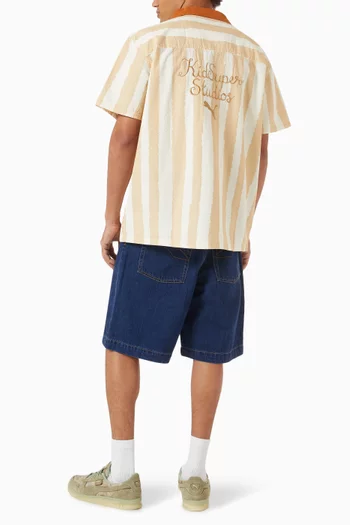 x KidSuper Shirt in Cotton Seersucker