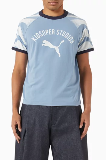 x KidSuper Ringer T-shirt in Cotton Jersey