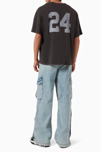 24 Blur Boxy T-shirt in Cotton