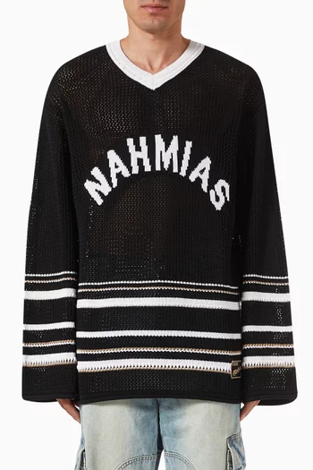 Logo Hockey Jersey in Knit