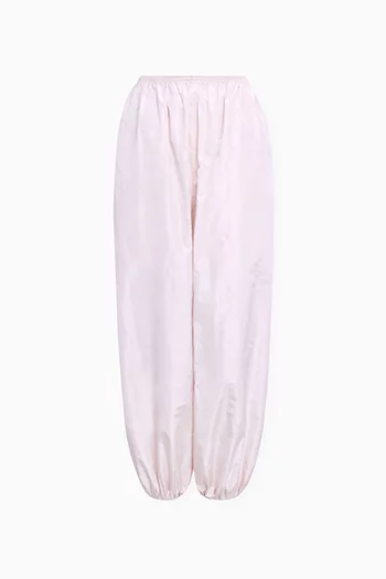 Balloon High-waisted Pants in Silk