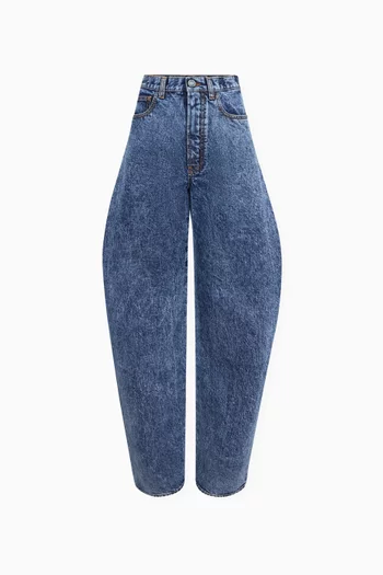 Round High-rise Jeans