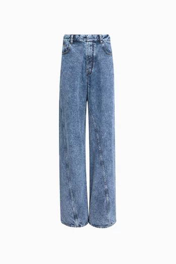 Twisted Straight-leg Jeans