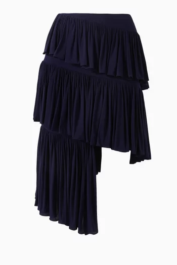 Spiral Midi Skirt in Soft Jersey