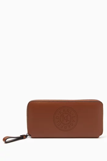 K/Circle Wallet in Leather