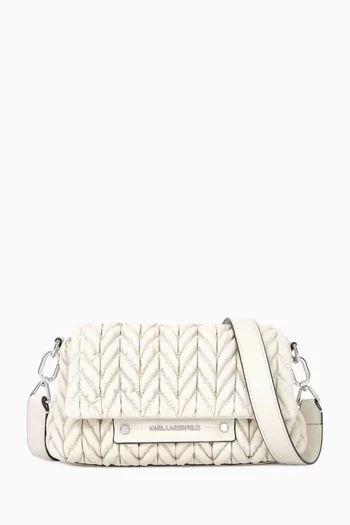 K/Weave Crossbody Bag in Leather