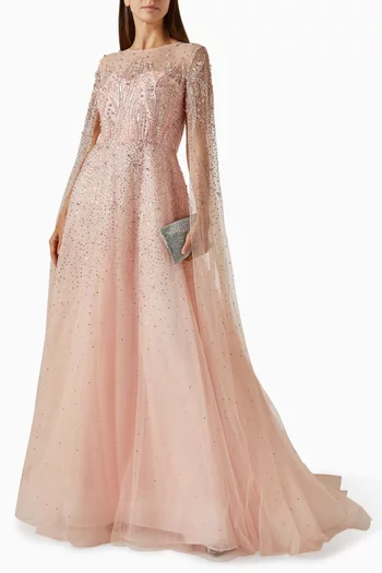 Bead-embellished Gown in Tulle