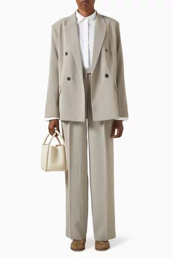 Straight-fit Blazer in Crepe