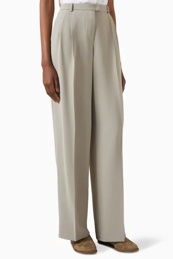Straight-fit Pants in Crepe