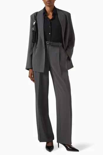 Straight-fit Pants in Crepe