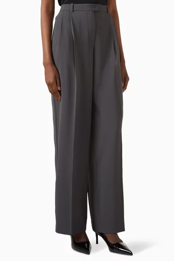 Straight-fit Pants in Crepe