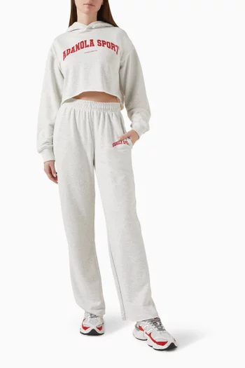 AS Raw-hem Crop Hoodie in Organic Cotton