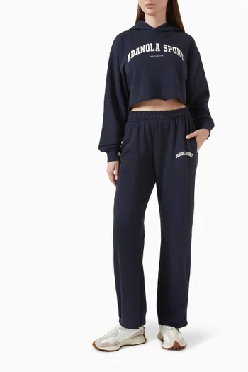 AS Raw-hem Crop Hoodie in Organic Cotton