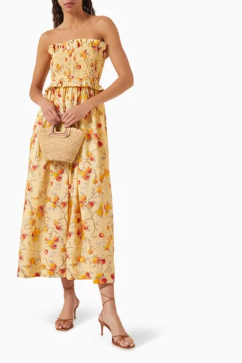 Coby Floral Dress in Cotton Blend