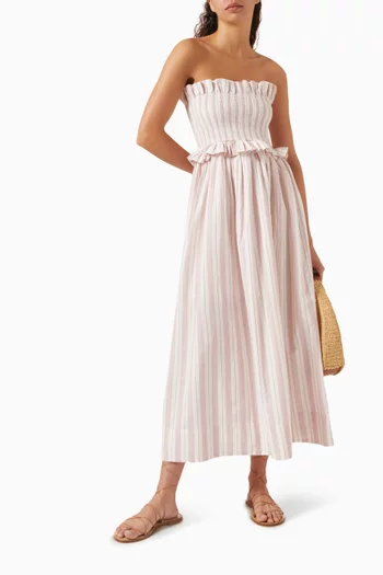 Coby Striped Dress in Organic Cotton