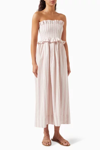 Coby Striped Dress in Organic Cotton