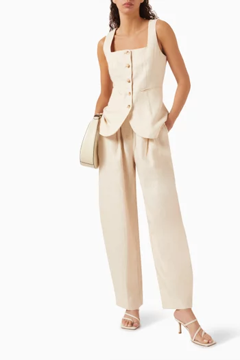 Lucille Gilet in Linen