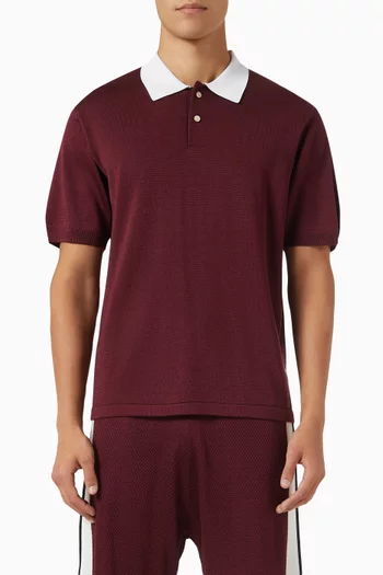 Sun Polo Shirt in Wool-blend