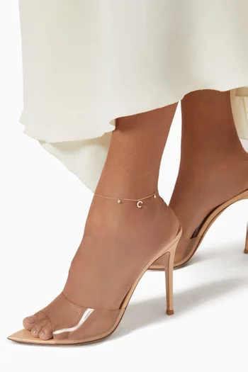 Letter 'C' Diamond Anklet in 18kt Gold