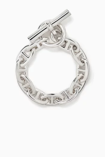 Unused Chaine D' Ancre Very Large Model Bracelet in Sterling Silver